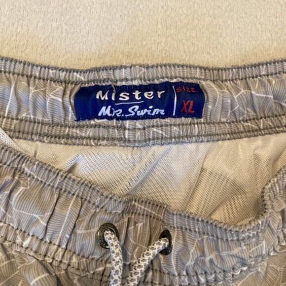 Mister Mr Swim Men's Lined Swim Trunks Bathing Suit Size XL EUC - Picture 5 of 11